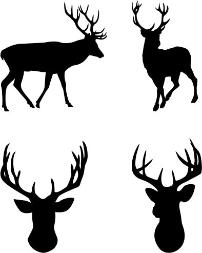 Download Reindeer Silhouette Svg Cuttable Design Reindeer Silhouette Reindeer Drawing Reindeer Face Paint