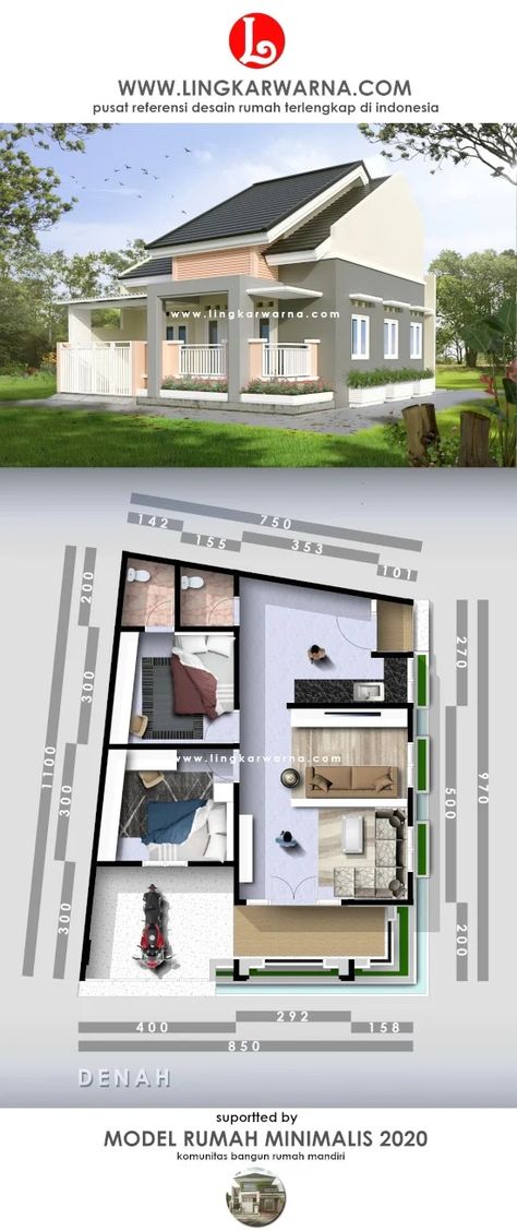 30+ Ide Keren Desain Rumah Minimalis Sederhana Ukuran 5x10 - Amanda T