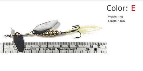 1PC Metal Spoon Fishing Lures 7g-42g Bass Baits Hook Metal Fishing Tackle