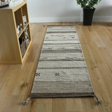 Mensa Handwoven Wool Beige Rug Kukoon Rug Size Runner 70 X 140cm Rugs Simple Home Decoration Carpet