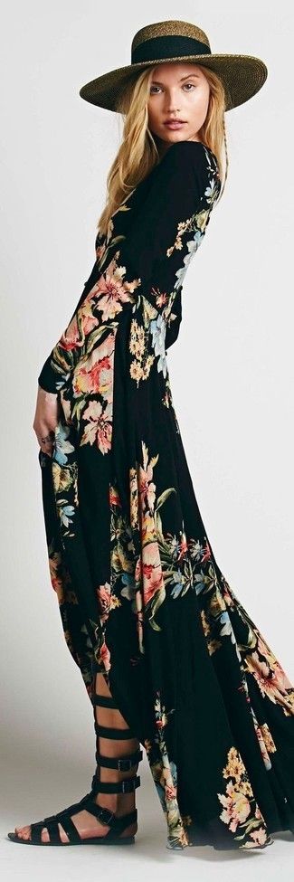 Cómo Combinar Un Vestido Largo De Flores En 2018 49 Formas Moda Para Mujer Moda Moda Para Mujer Moda Estilo