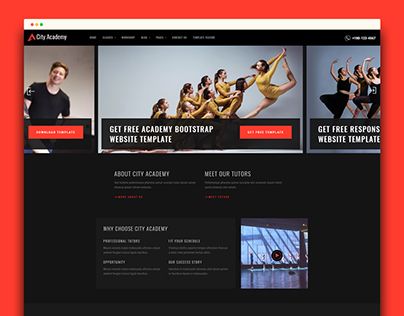 check out new work on my behance portfolio dance academy website