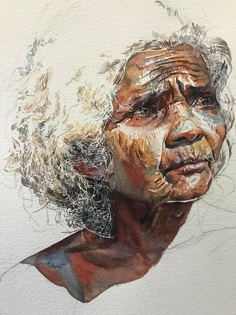 Watercolor Art By Reina Yamada L Art Du Portrait Visage A L