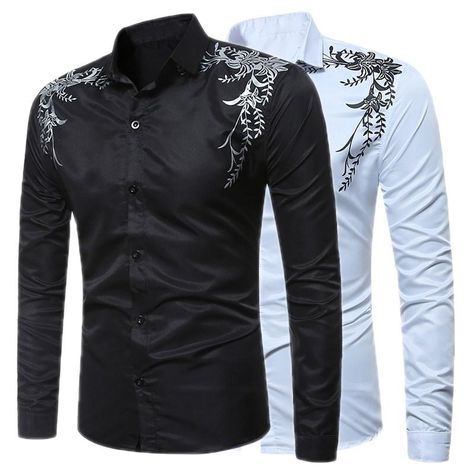 BYWX Men Casual Solid Slim Fit Military Lapel Long Sleeve Buttons T-Shirt Tee