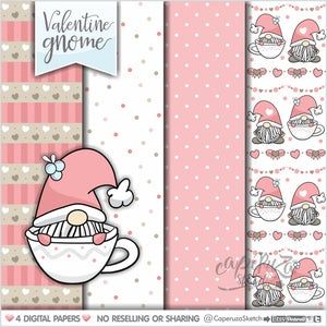 Gnomes Clipart COMMERCIAL USE Gnomes Scandinavian Gnomes Blue Gnomes Valentines Day Couple Graphics Gnomes Graphics Love Clipart