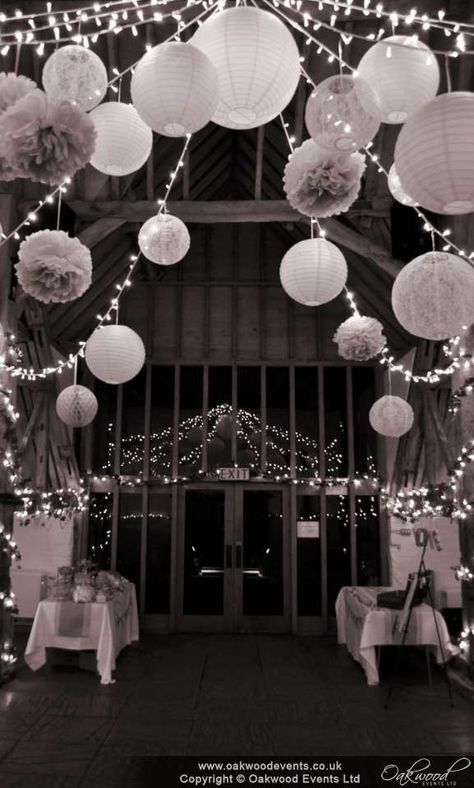 Reflections In The Barn At Ufton Court With Our Fairy Light Star