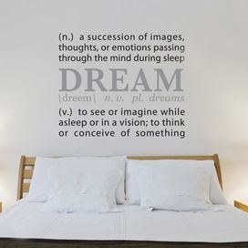 Dream Wall Decal | Words of Art | Pinterest | Wall decals, Walls ... Dream Wall Decal | Words of Art | Pinterest | Wall decals, Walls ...