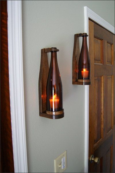 Wine Bottle Candles Bottle Candles Diy Home Decor Diy Lamp Bottles Decoration Elegant Wine Bottle Items Similar To Wo Wine Bottle Candles Decor Diy Lamp
