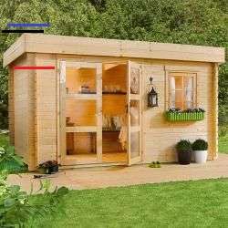 Weka Gartenhaus 28 Mm Designhaus 213a Gr 1 Anbau Natur 442x278cm Garten Terrasse Gartenbauten Sonnenschutz Gartenhau Weka Gartenhaus Gartenhaus Haus