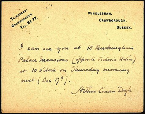 Conan Doyleu0027s letter about Roger Casement (29 june 1916 - admiration letter Conan Doyleu0027s letter about Roger Casement (29 june 1916 - admiration letter