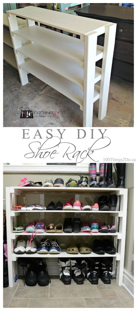 Garage Shoe Organization Ideas Part - 47: 30+ Creative Shoe Storage Ideas | Pallet Coat Racks, Shoe Rack And Coat Racks