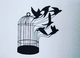 Birds In Cage Pajaros En Jaula Patrones Arte De Bastidor De