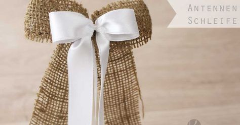 Antenne Schleife Antennenschleifen Auto Autoschleifen Selber Basteln Anleitung Kosten Autoschleifen Billige Hochzeitsideen Tischdeko Hochzeit Selber Machen