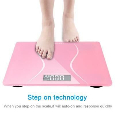 LEADZM Electronic Bathroom Scale Toughened Glass Body Weights Scales 180kg