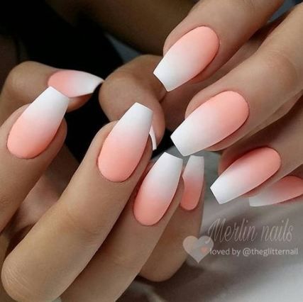 44 Essential Things For Nails Acrylic Coffin Matte Ombre 41 Ombre Acrylic Nails Trendy Nails Pink Ombre Nails