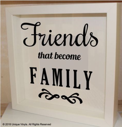 Made with Love Vinyl Sticker for IKEA RIBBA Box Frame fits 23cm x 23cm
