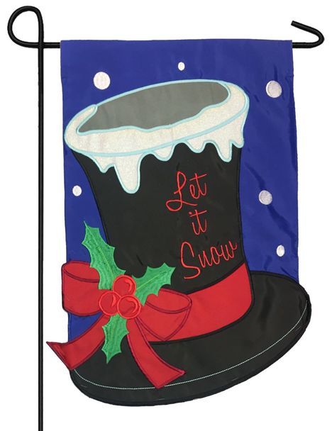 Rain Or Shine Art Flag /"Let It Snow/" Garden Flag