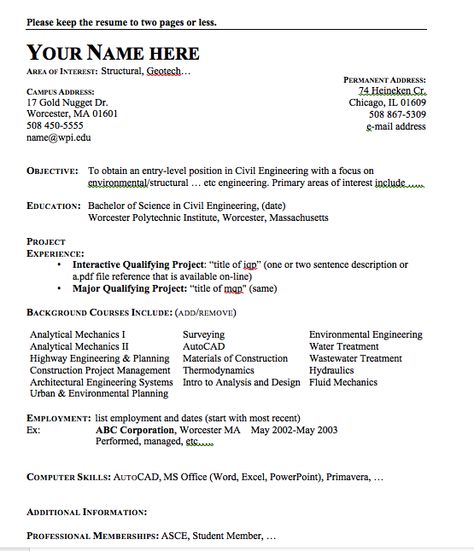 Example Of Civil Engineer Resume - http\/\/resumesdesign - medical assembly resume Example Of Civil Engineer Resume - http\/\/resumesdesign - medical assembly resume