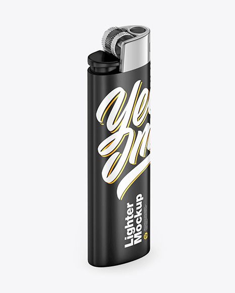 Matte Lighter Mockup In Object Mockups On Yellow Images Object Mockups In 2021 Mockup Lighter Mockup Psd