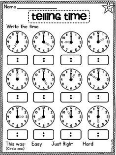 first grade math unit 15 telling time to the hour and half hour activities first grade math time worksheets first grade math worksheets