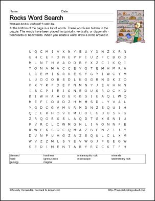 Types Of Rocks Worksheet Pdf - Rwanda 24