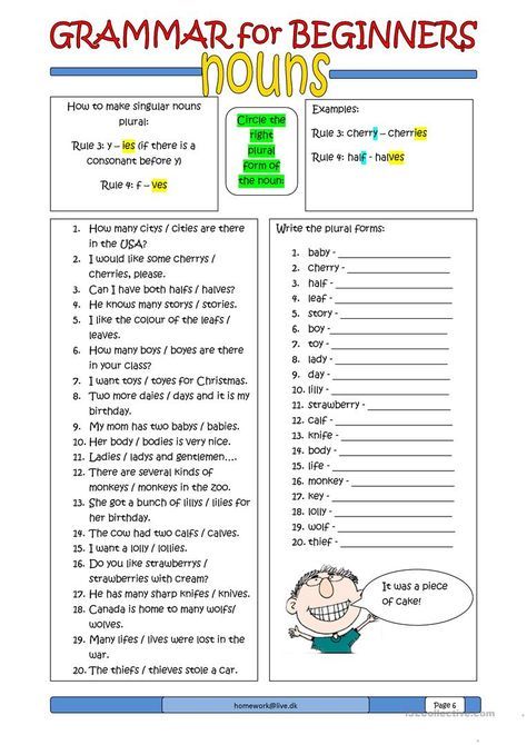 Grammar For Beginners: Nouns (2) Worksheet - Free ESL Printable Worksheets Made By Teachers English Grammar Worksheets, Learn English, English For Beginners Grammar For Beginners: Nouns (2) Worksheet - Free ESL Printable Worksheets Made By Teachers English Grammar Worksheets, Learn English, English For Beginners