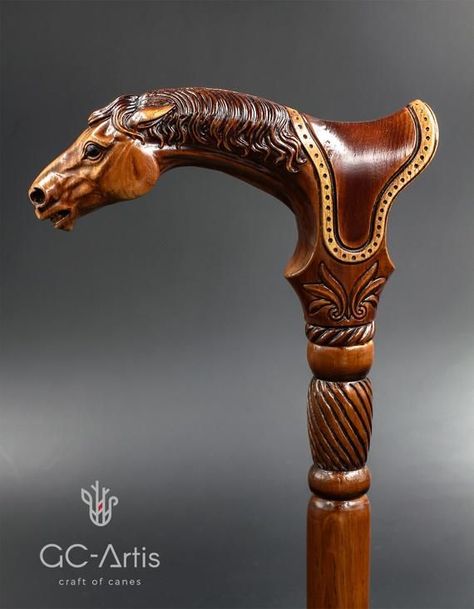 Handmade designer Trendy Look swan Walking Stick Vintage Spiral Carved Wood cane