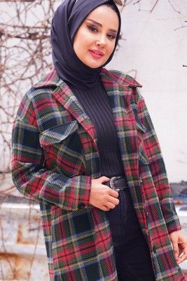 Haki Renk Kareli Desen Cift Cepli Tunik Thumbnail Tuni K Moda Stilleri Triko Haki Renk Kareli Desen Cift Cepli Tunik Thumbnail Tuni K Moda Stilleri Triko