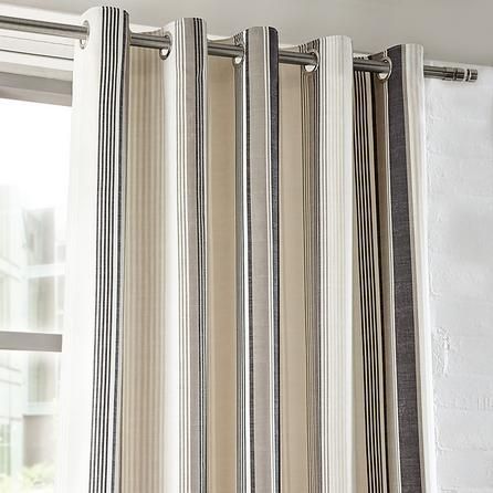 Dunelm Salvage Check Thermal Grey Cotton Eyelet Curtains Curtains Curtains Dunelm Ready Made Eyelet Curtains