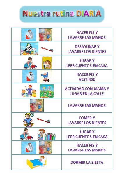 Amagic Mother De Rutinas Va La Cosa Actividades Rutinas Patrón De Zorro