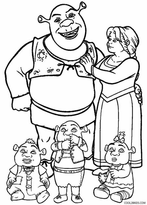 Printable Shrek Coloring Pages For Kids | Cool2bKids If you like shrek