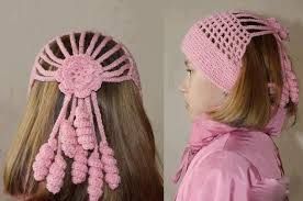 Resultado De Imagen Para Adornos Para El Cabello A Crochet Adornos Cabello Crochet De El Imag Crochet Hats Crochet Hair Accessories Crochet Hat Pattern