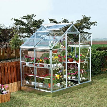 Small Greenhouses 6x4 Palram Silverline Greenhouse Polycarbonate Small Greenhouses 6x4 Palram Silverline, Harmony Silverline Greenhouse