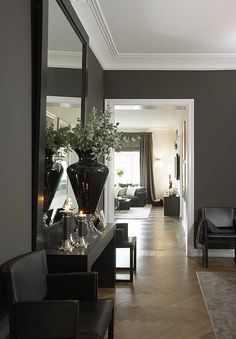 Mørke vegger Hot: dark walls i 2020 | Vegger, Dekorasjon 7 Vegger ideas in 2020 | home decor, decor, living room grey