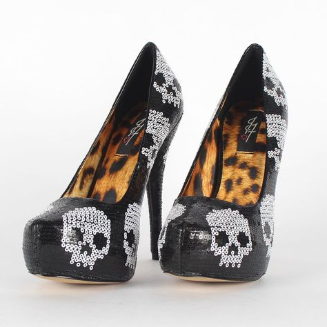 Iron Fist Womens Digi Skull Sequin Platform In Black | For Iron Fist Digiskull Womens Glitter Skull Platform Heels in