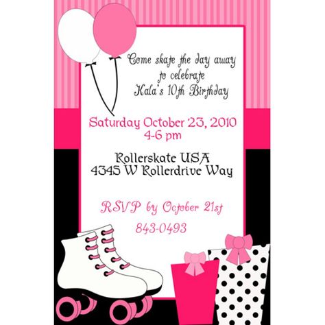 Free Printable Roller Skating Birthday Invitations Jpeg 1024 1024 Party Invite Template Party Invitations Printable Roller Skating Birthday Party Invitations