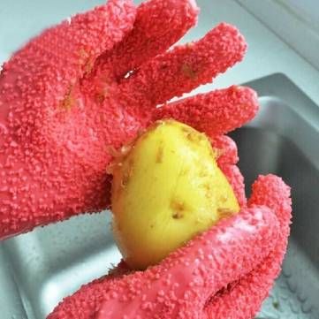 New 1 Pair Kitchen Peeling Potato Gloves Peel Vegetable Fish Scale Gloves S New 1 Pair Kitchen Peeling Potato Gloves Peel Vegetable Fish Scale Gloves S