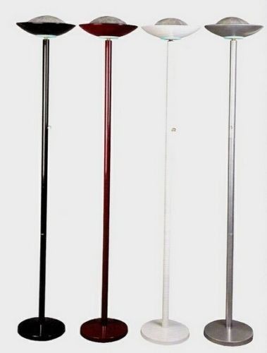 Details About Torchiere Floor Lamp In Brushed Metal Halogen Dimmer 190w Bulb Included Torchiere Floor Lamp In Brushed Metal