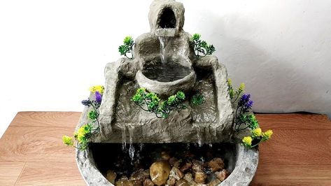 Diy Fountain Diy Tabletop Fountains With Images Diy Water