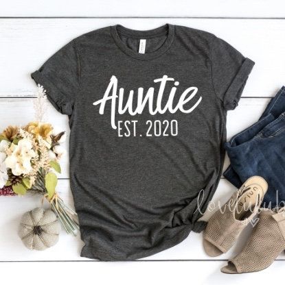Rose Gold Only The Best Sisters Get Promoted To Auntie T Shirt Top Tshirt New