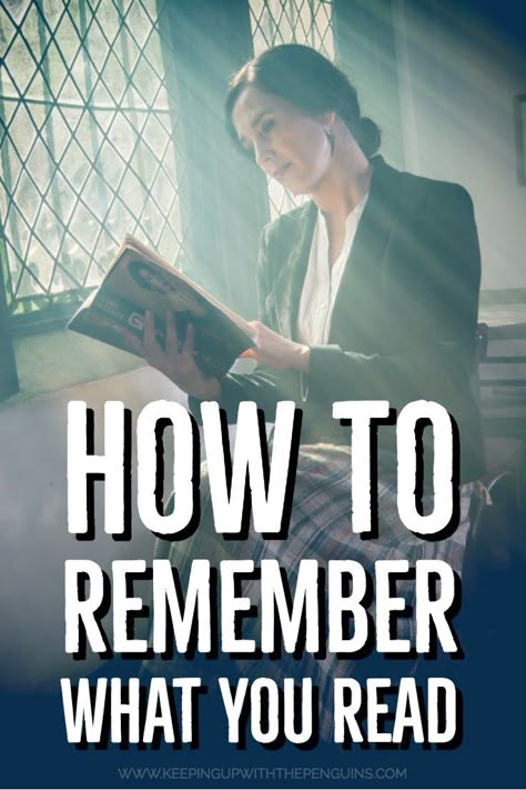 How To Remember What You Read - white text overlaid on image of a woman reading in light from a window - Keeping Up With The Penguins Reading Tips, Reading Strategies, Reading Skills, Reading Writing, Book Worth Reading, Reading Books, Reading Posters, Speed Reading, Academic Writing