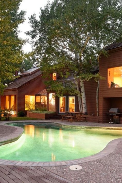 John Denver S Mountain Home In Aspen Co Listed For 10 75 Million Swimming Pools Swimming Pools Backyard Swimming Pool Designs