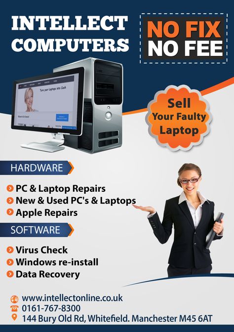 We have a computer and laptop repair shop in Manchester and also - computer repair flyer template We have a computer and laptop repair shop in Manchester and also - computer repair flyer template