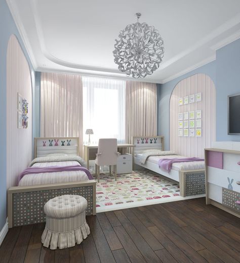 Quarto rosa: 75 fotos que vão inspirar uma decoração delicada Girl bedroom desig