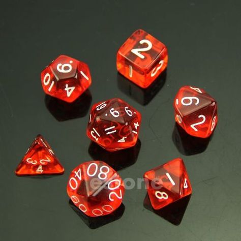 Würfel Praktisch Tragbar 7 Polyedrisch Seitig Für Dungeons /& Dragons Spiel Kit