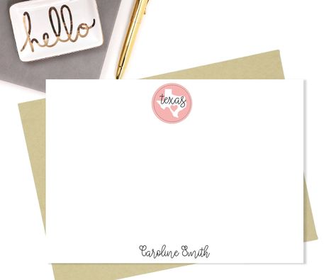 personalized stationery set blessed