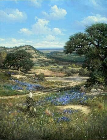 Pin By F G On Rainer Holmes Landscape Countryside Paintings Country Landscaping Southwest Art