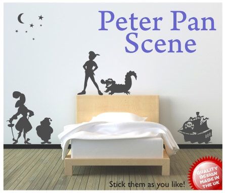 Captain Hook Wall Home Design Ideas Peter Pan Captain Hook Pirate Scene Vinyl Wall Decal Sticker By