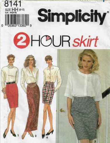 Size 7-10 Girl/'s Knee Length Wrap Skirt Or Pull On Flared Skirt With Vest Sewing Pattern Simplicity 7233