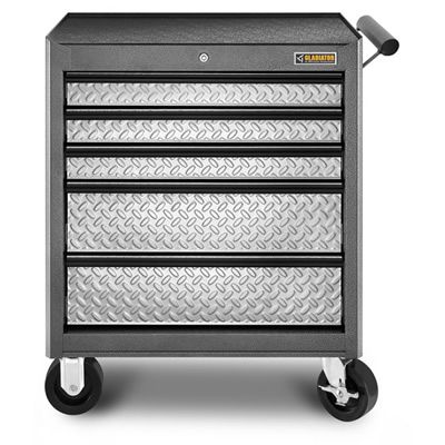 The Gladiator 5 Drawer Roll Away Reversible Heavy Duty Casters Make It Easy To Move This Tool Storage Chest To Tool Chest Tool Storage Gladiator Garageworks